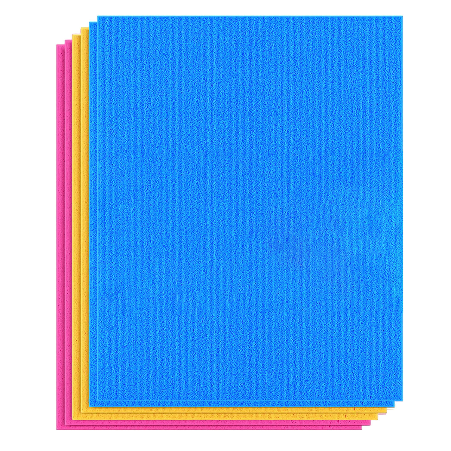 Kuber Industries Sponge Wipes | Washing Wipes Paper Towel | Sponge Cleaning Cloths for Kitchen | Reusable Sponge Wipe Cloths | Cleaning Sponges | 18x20 | Multi