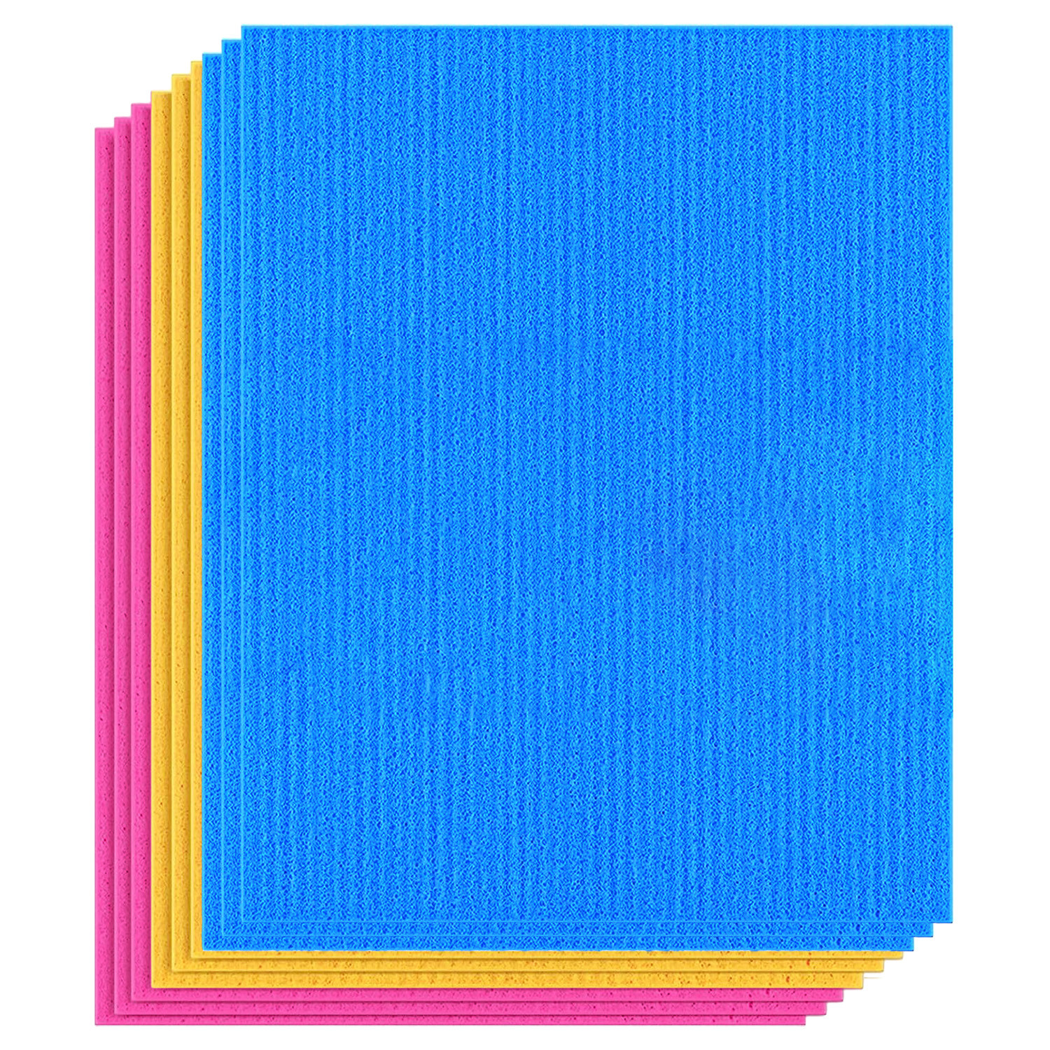Kuber Industries Sponge Wipes | Washing Wipes Paper Towel | Sponge Cleaning Cloths for Kitchen | Reusable Sponge Wipe Cloths | Cleaning Sponges | 18x20 | Multi
