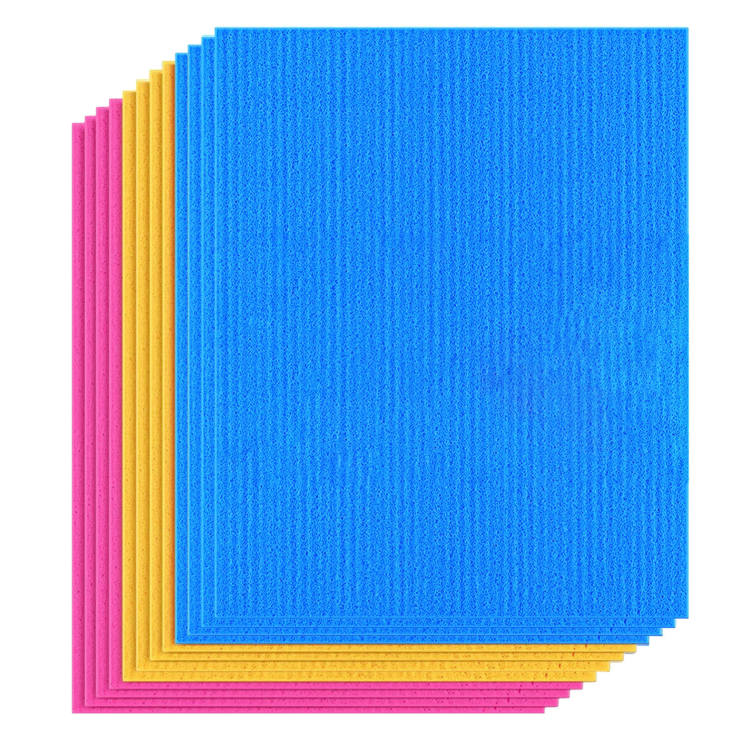 Kuber Industries Sponge Wipes | Washing Wipes Paper Towel | Sponge Cleaning Cloths for Kitchen | Reusable Sponge Wipe Cloths | Cleaning Sponges | 18x20 | Multi
