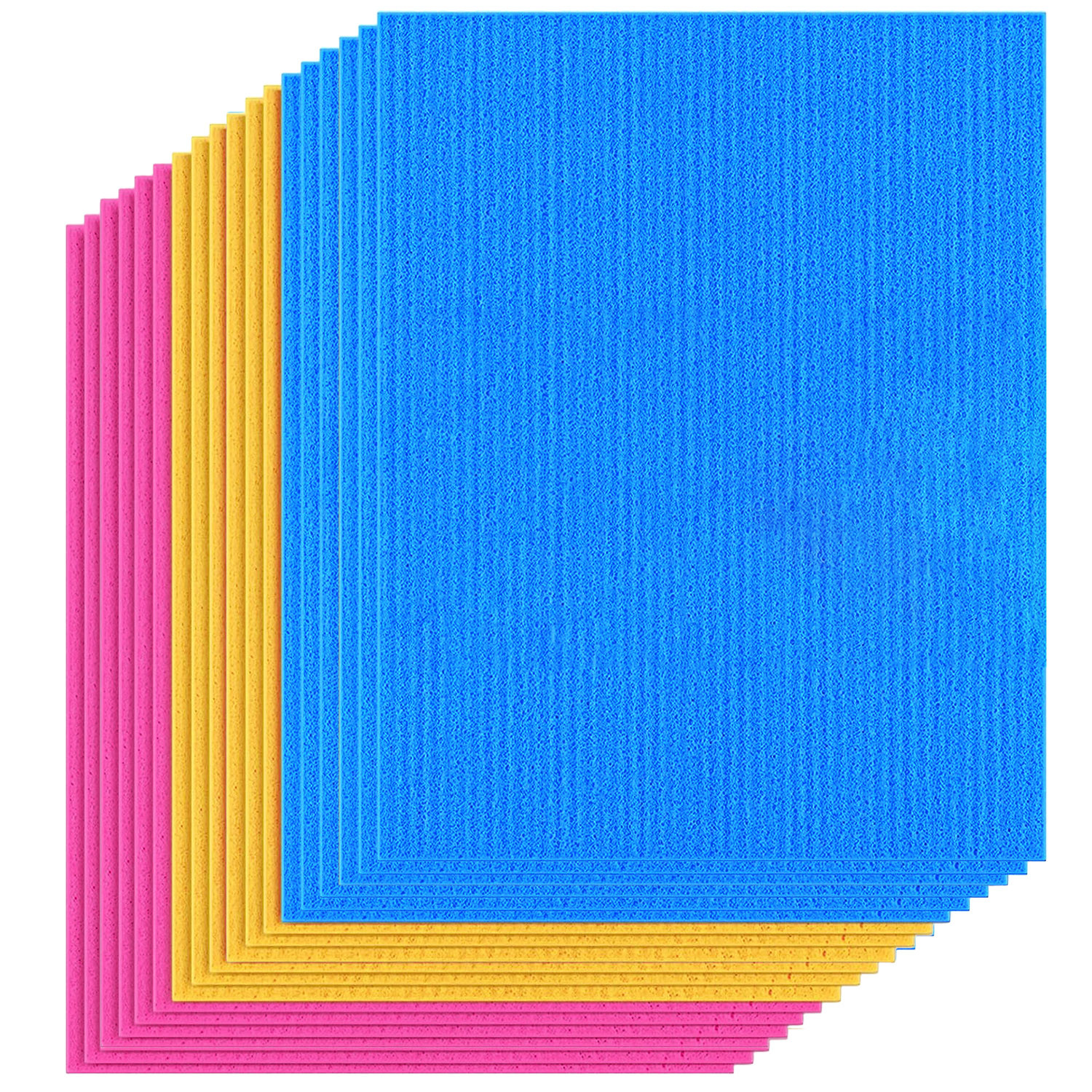 Kuber Industries Sponge Wipes | Washing Wipes Paper Towel | Sponge Cleaning Cloths for Kitchen | Reusable Sponge Wipe Cloths | Cleaning Sponges | 18x20 | Multi