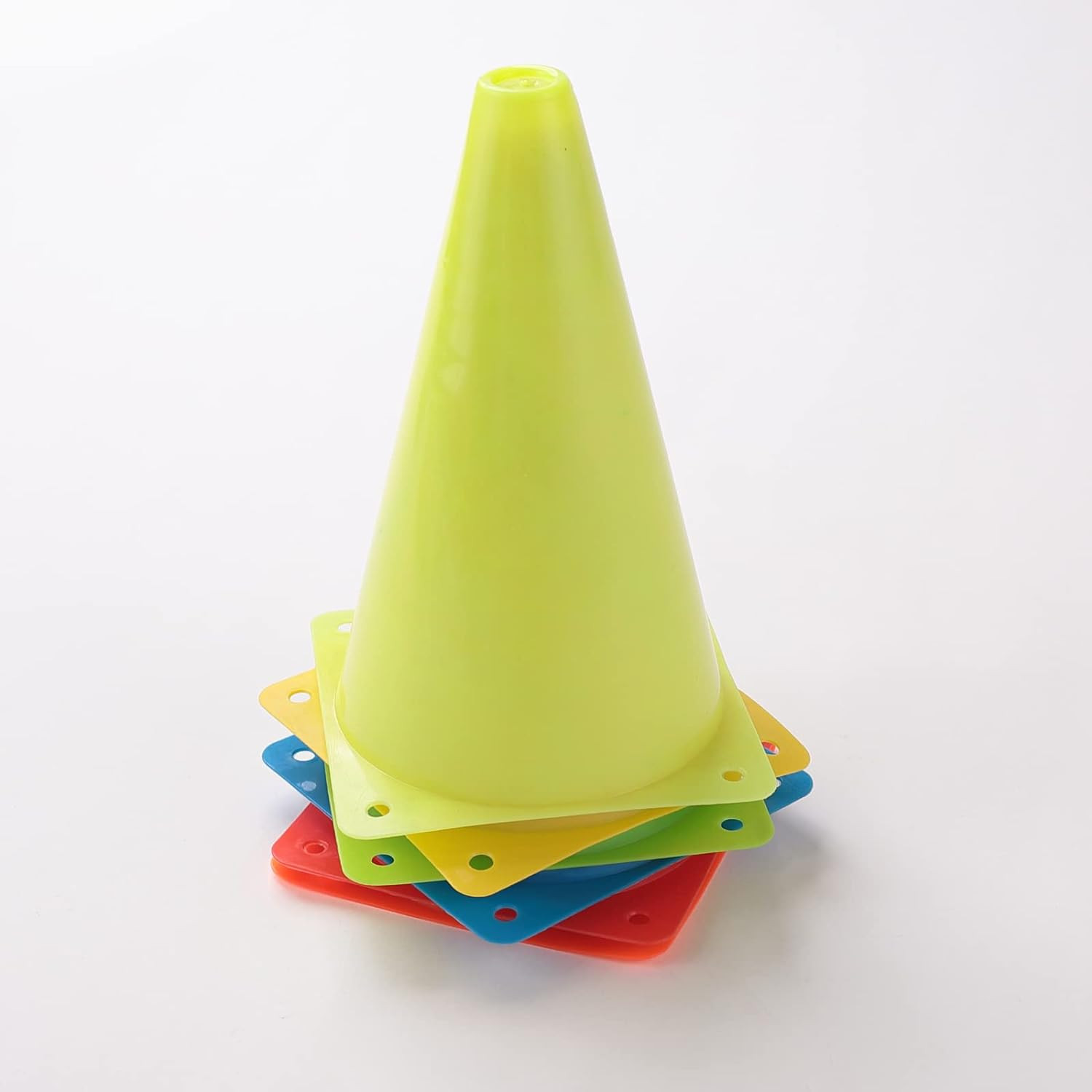 Kuber Industries Sports Agility Training Ground Marker Cone Pack of 6 (Multicolor)