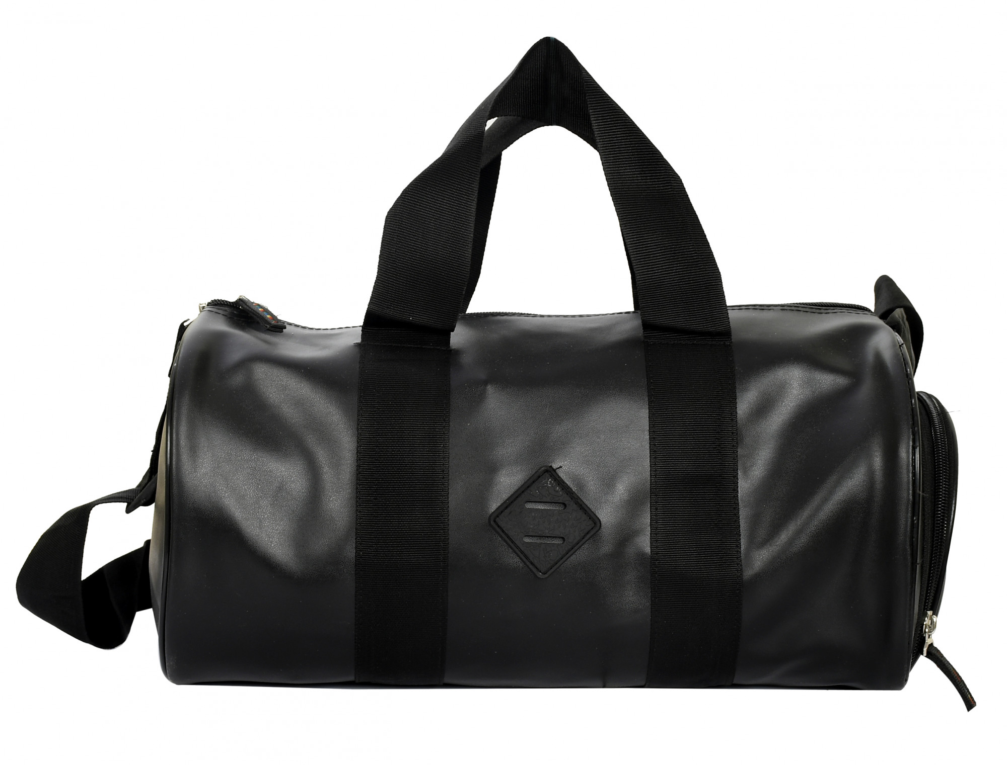 Kuber Industries Sports Gym Bag & Shoes Compartment, Travel Duffel Bag for Men and Women Lightweight (Black)