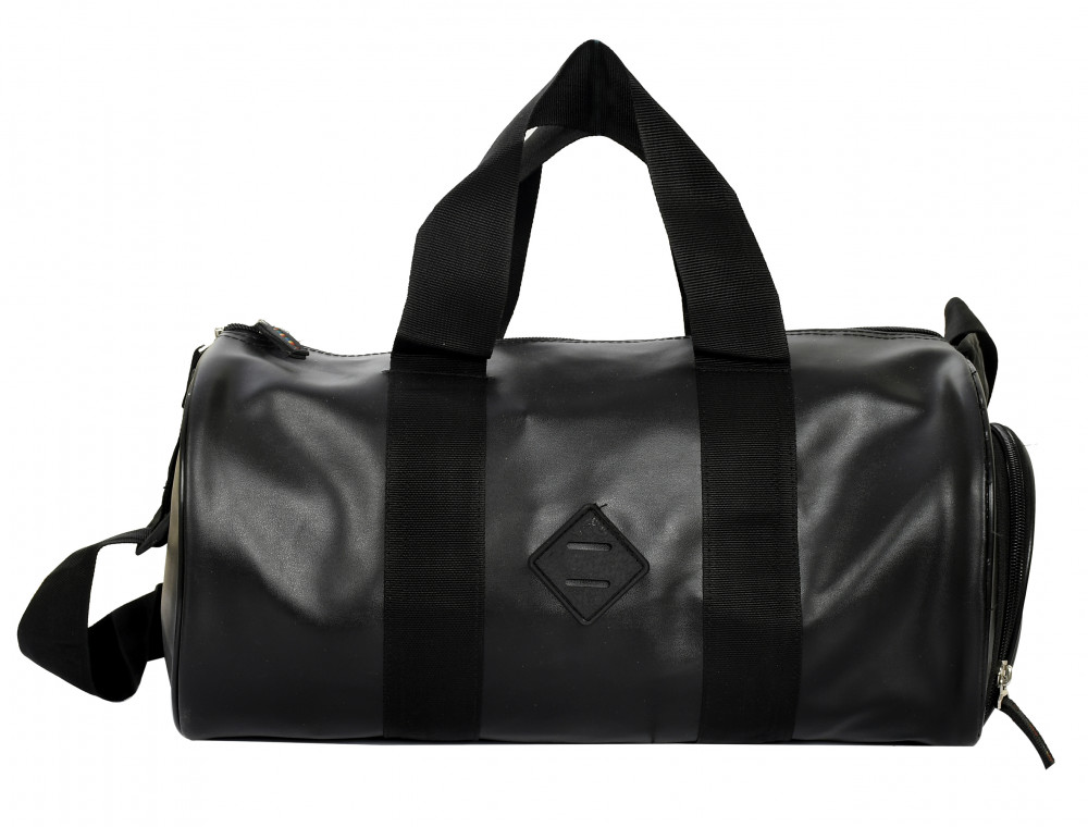 Kuber Industries Sports Gym Bag &amp; Shoes Compartment, Travel Duffel Bag for Men and Women Lightweight (Black)