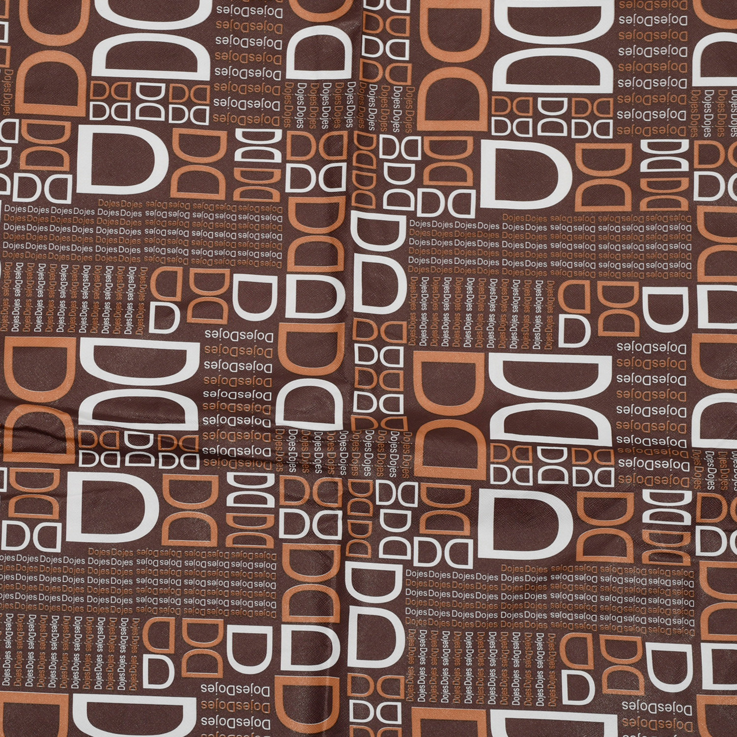 Kuber Industries Square D Print Both Sided Bed Server Food Mat (Brown)