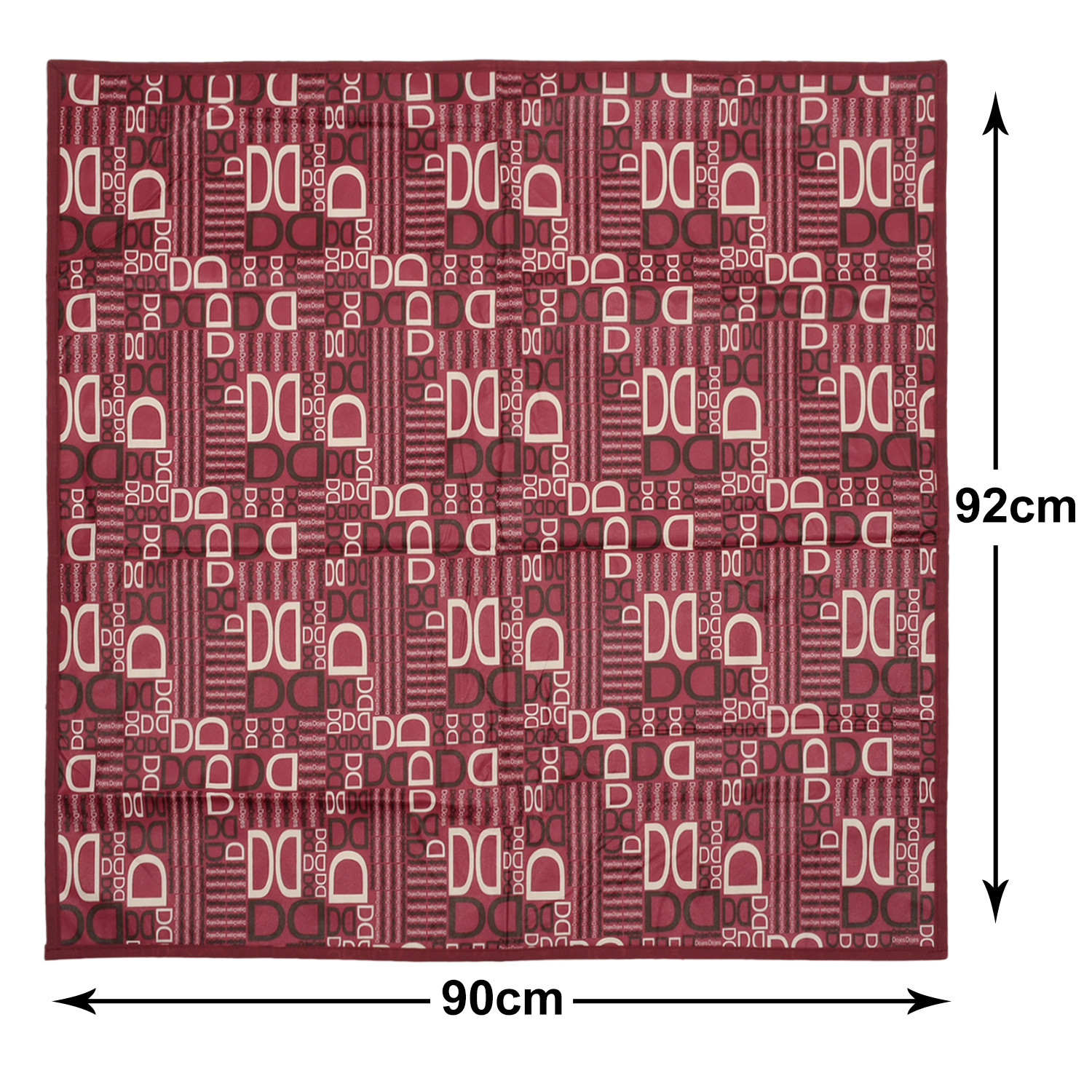 Kuber Industries Square D Print Both Sided Bed Server Food Mat (Magenta)