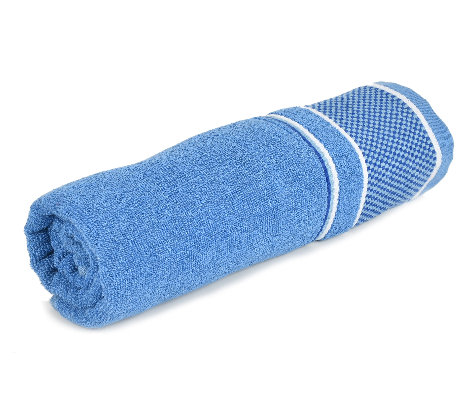 Kuber Industries Square Design Luxurious, Soft Cotton Bath Towel, 30