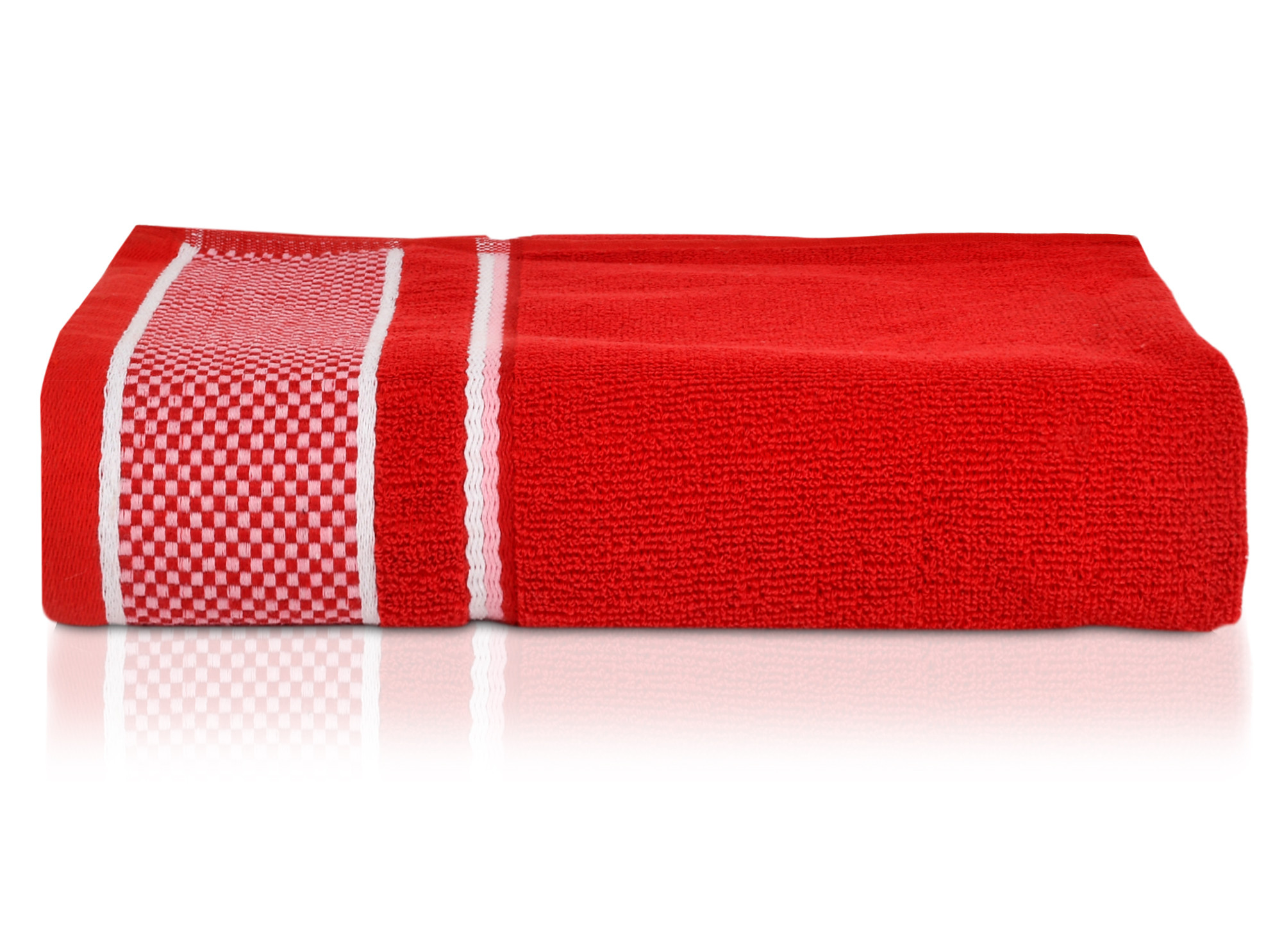 Kuber Industries Square Design Luxurious, Soft Cotton Bath Towel, 30