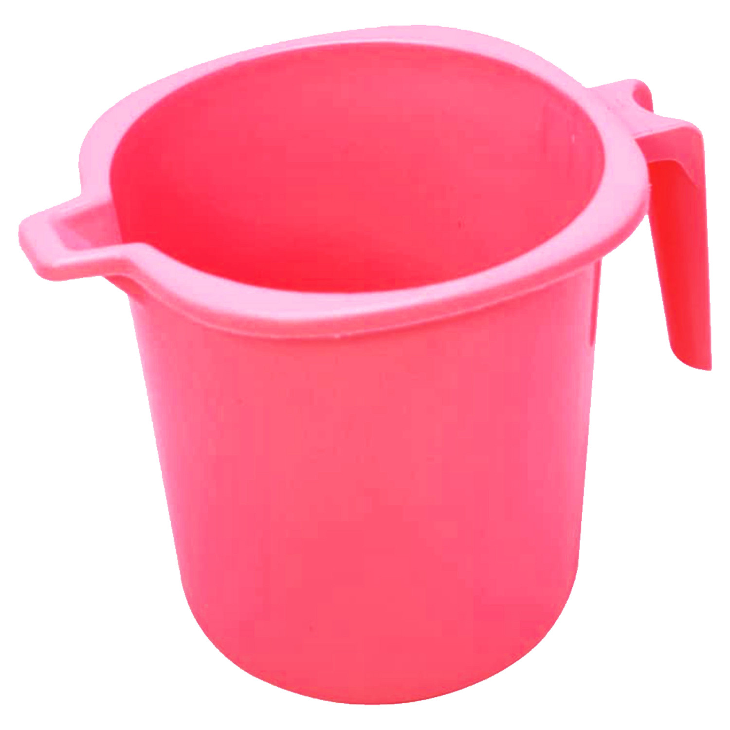 Kuber Industries Square Large Plastic Bathroom Mug, 2 Litre- (Pink)