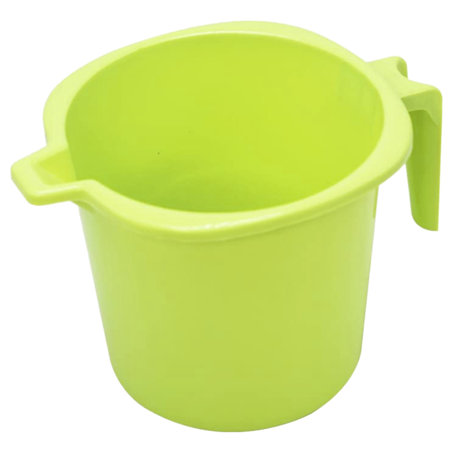 Kuber Industries Square Large Plastic Bathroom Mug, 2 Litre-(Green)