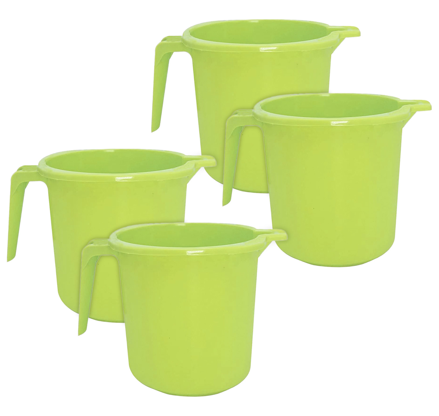 Kuber Industries Square Large Plastic Bathroom Mug, 2 Litre-(Green)