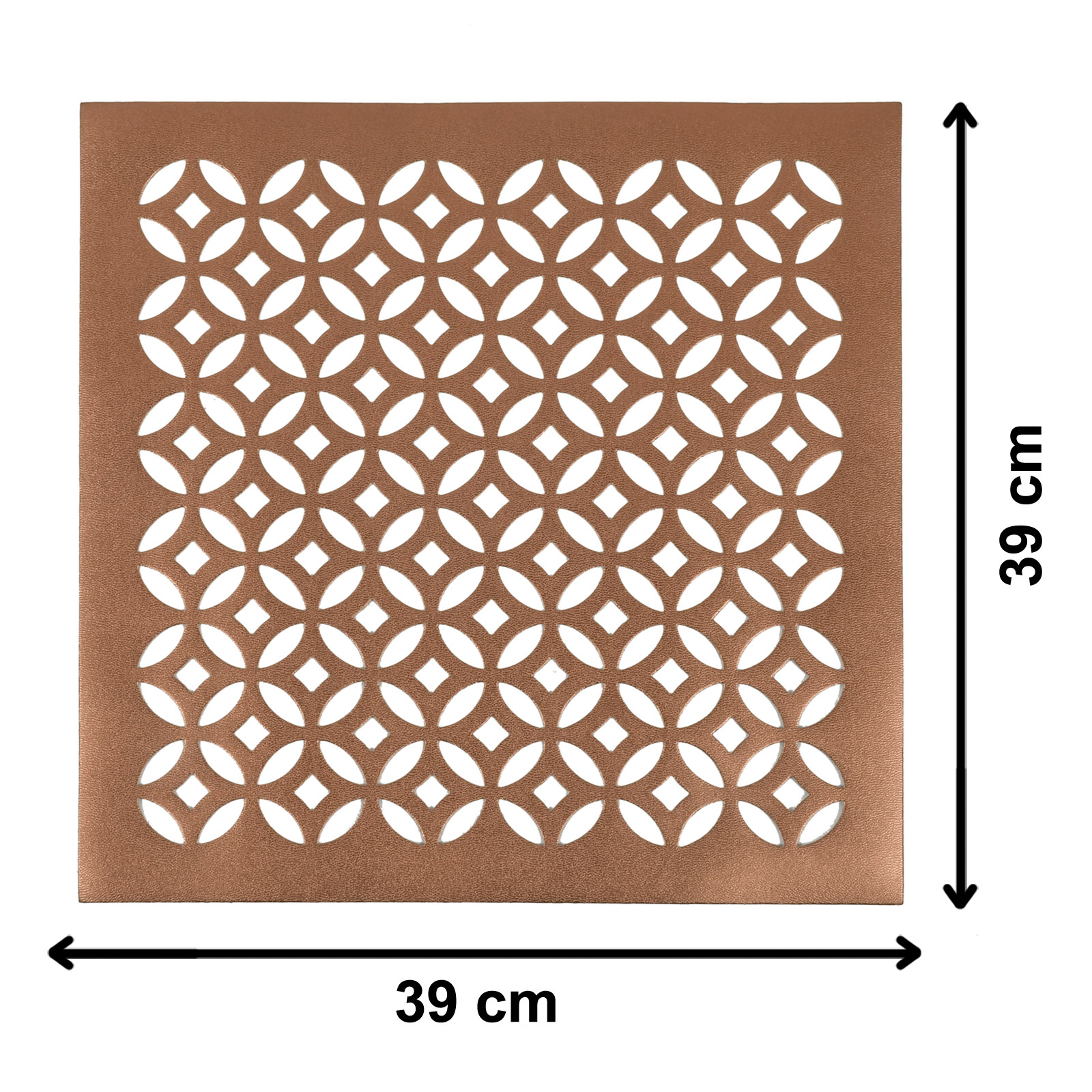 Kuber Industries Square Soft Leather Table Placemats, Set of 4 (Copper)