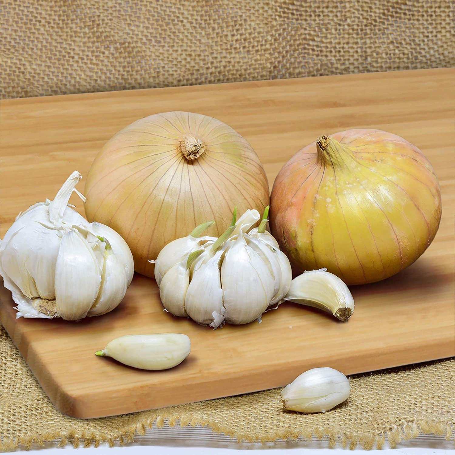 Kuber Industries Square Thick Wooden Bamboo Kitchen Chopping Cutting Slicing Board With Hook (Brown)-HS43KUBMART25575