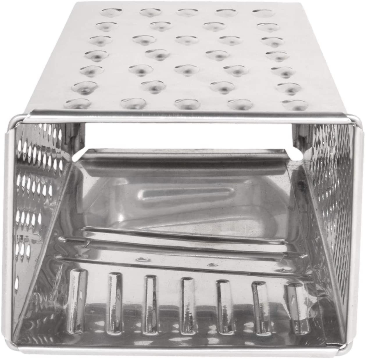 Kuber Industries Stainless Steel 5 IN 1 Grater And Slicer With 4 Sides For Cheese, Vegetables, Ginger, Garlic (Silver)