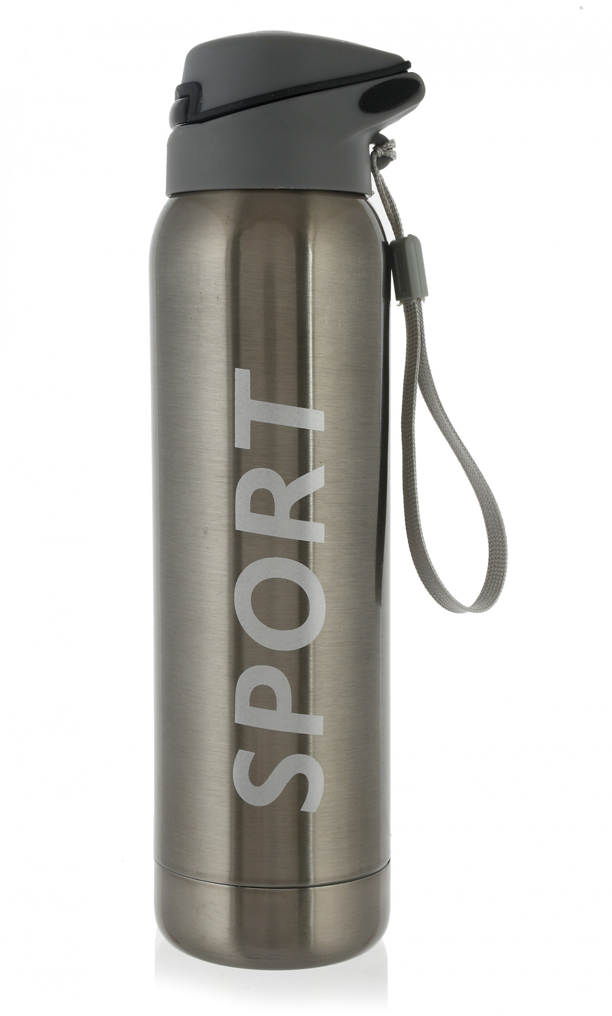 Kuber Industries Stainless Steel BPA Free Drinking Bottle, Leakproof Gym Bottle, Ideal for Sports, Bike, Running, Hiking With Sipper, 500ml (Silver)