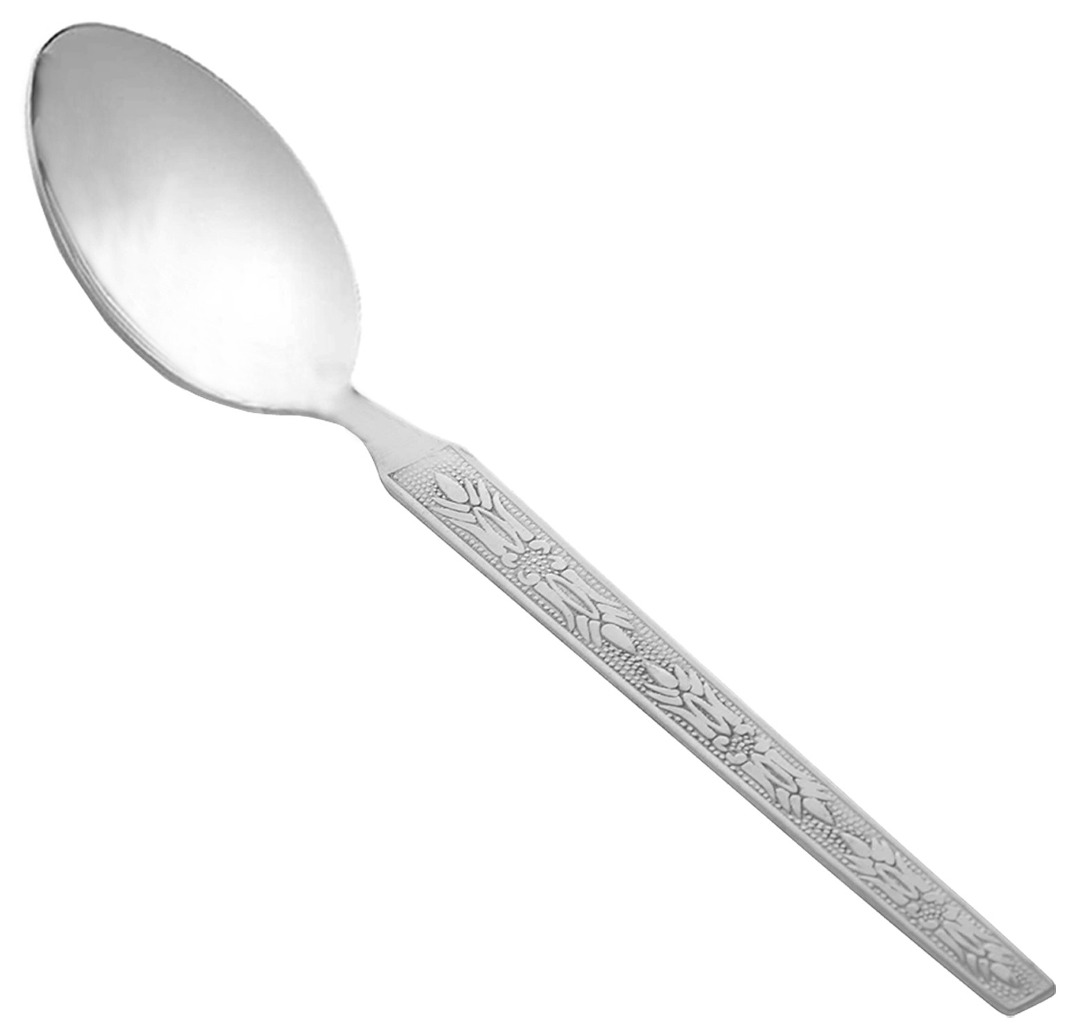 Kuber Industries Stainless Steel Dinner Spoons, Extra-Fine Dessert Spoons for Home, Kitchen or Restaurant (Silver)