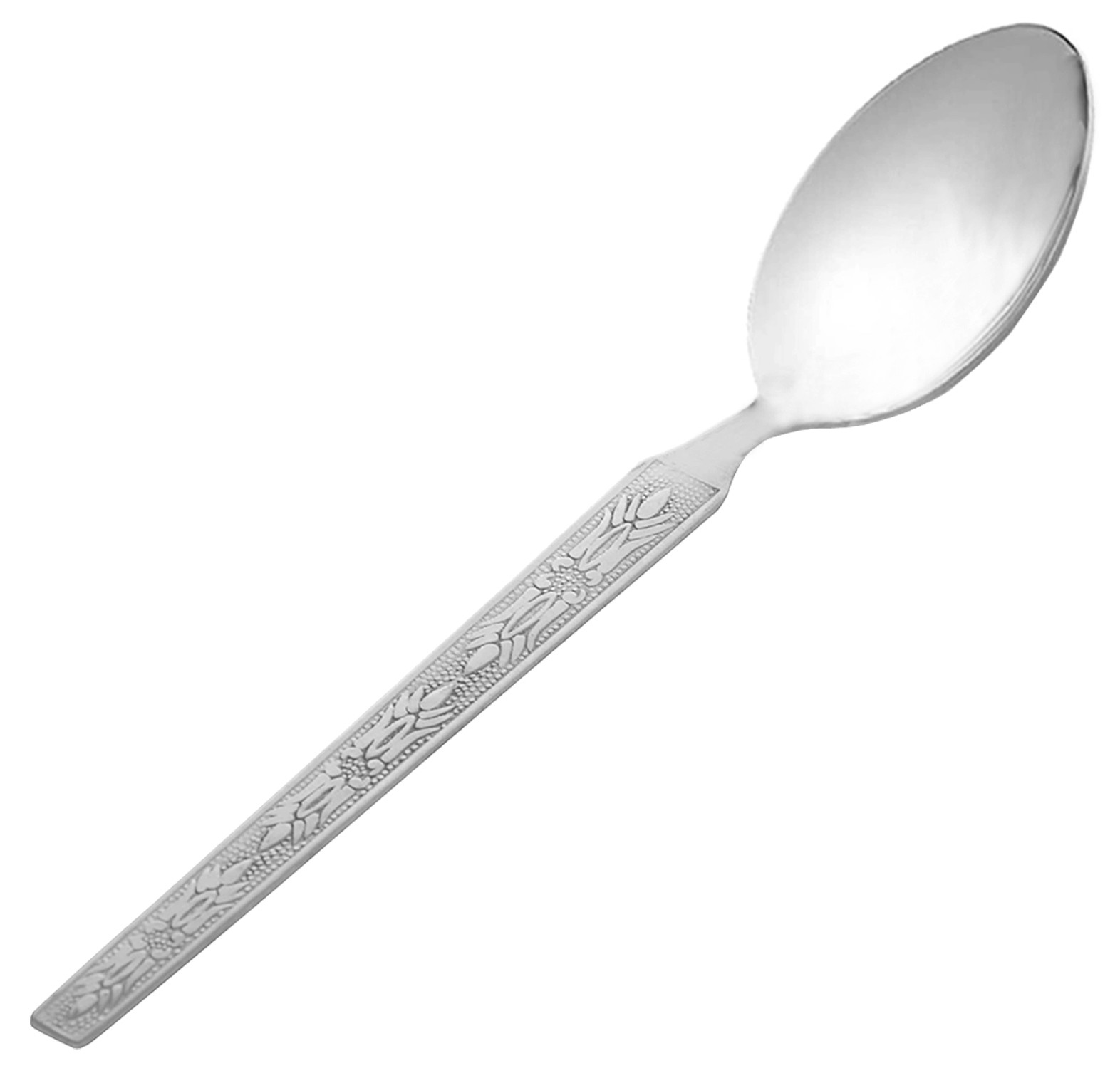Kuber Industries Stainless Steel Dinner Spoons, Extra-Fine Dessert Spoons for Home, Kitchen or Restaurant (Silver)