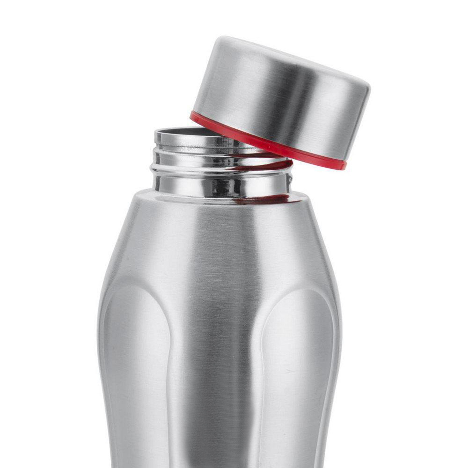 Kuber Industries Stainless Steel Fridge Water Bottle 1000 ML Silver-HS42KUBMART25177