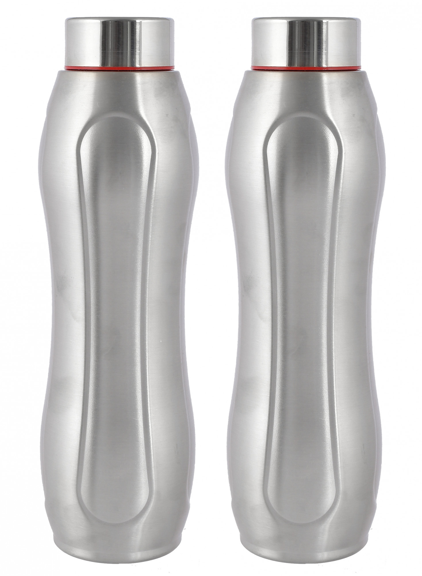 Kuber Industries Stainless Steel Fridge Water Bottle, 1000 ML (Silver)-HS42KUBMART25177