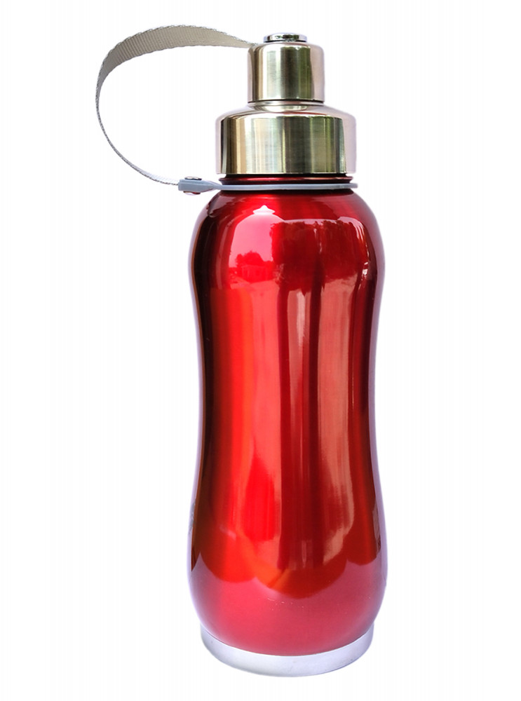 Kuber Industries Stainless Steel Insulated Water Bottle With Strainer For Home &amp; Traveling, 1Ltr.(Maroon) 54KM4309