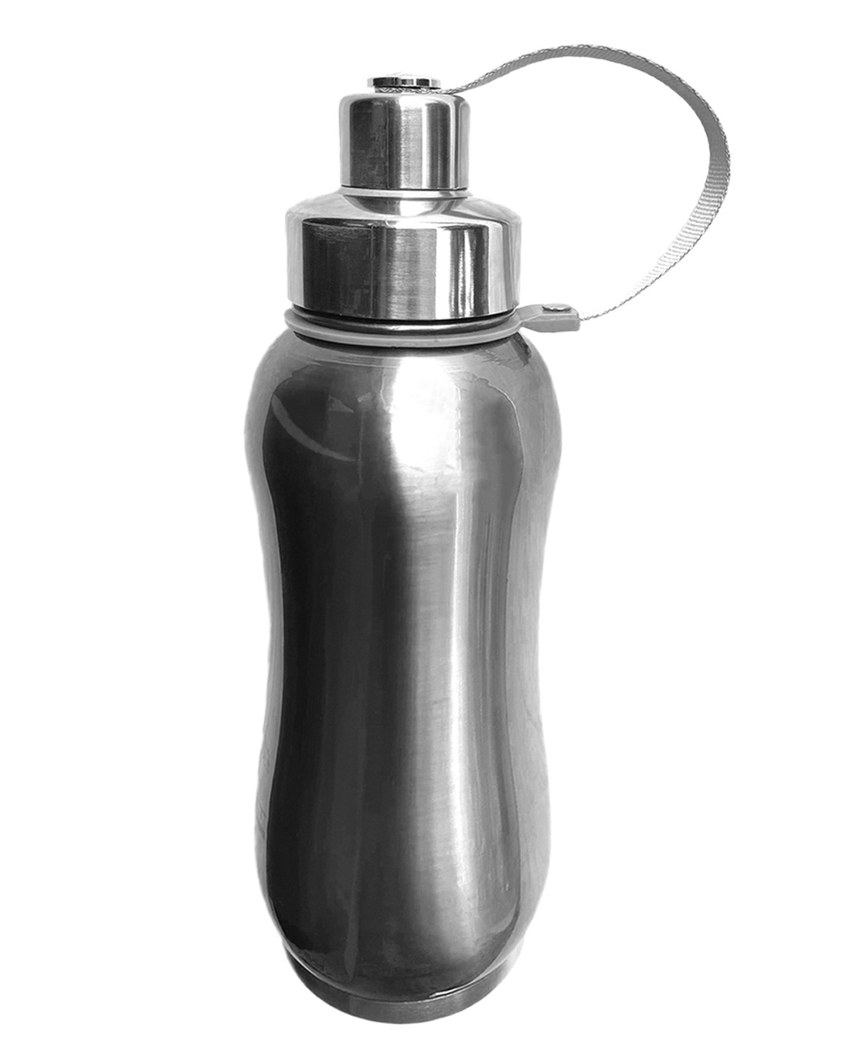 Kuber Industries Stainless Steel Insulated Water Bottle With Strainer For Home & Traveling, 750ML (Silver) 54KM4319
