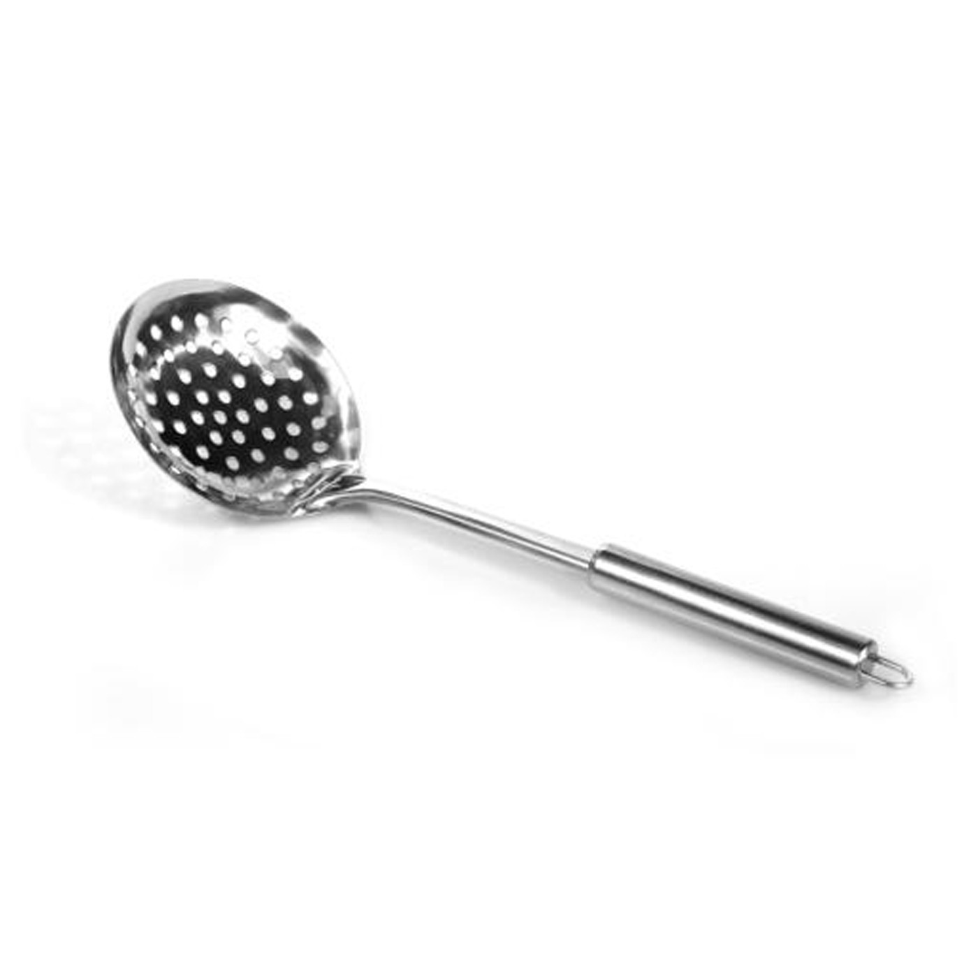 Kuber Industries Stainless Steel Jhara/Skimmer/Strainer Steel Frying Spoon/deep Fry for Kitchen-Pack of 2 (Silver)
