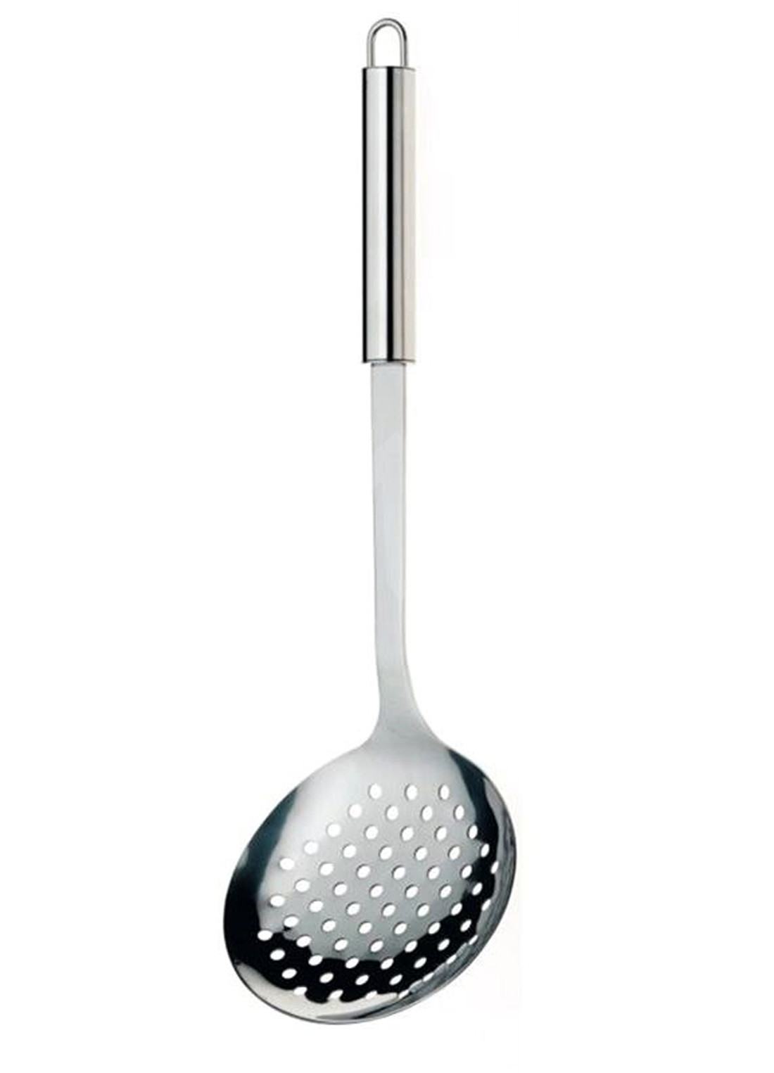 Kuber Industries Stainless Steel Jhara/Skimmer/Strainer Steel Frying Spoon/deep Fry for Kitchen-Pack of 2 (Silver)
