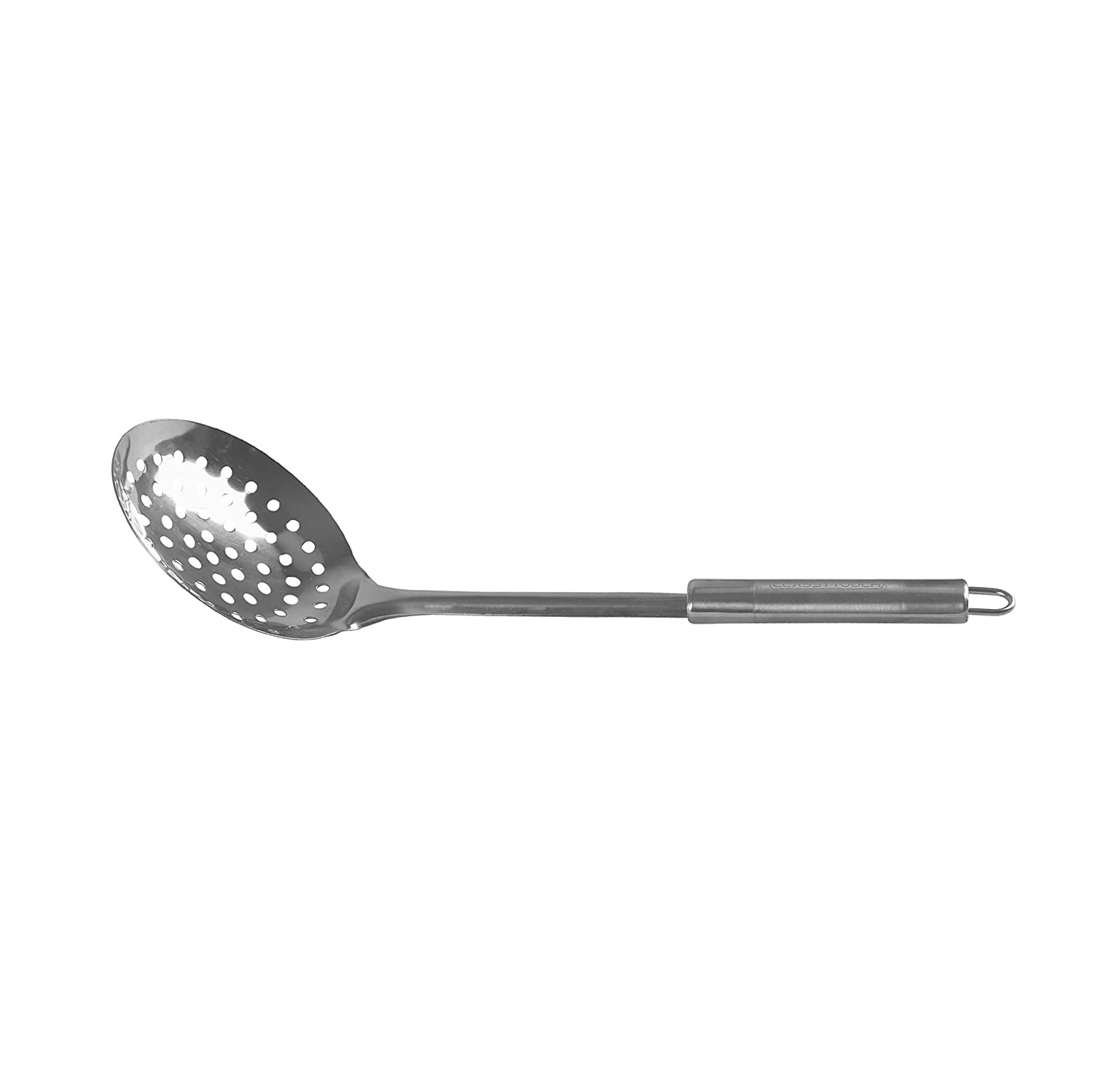 Kuber Industries Stainless Steel Jhara/Skimmer/Strainer Steel Frying Spoon/deep Fry for Kitchen (Silver)