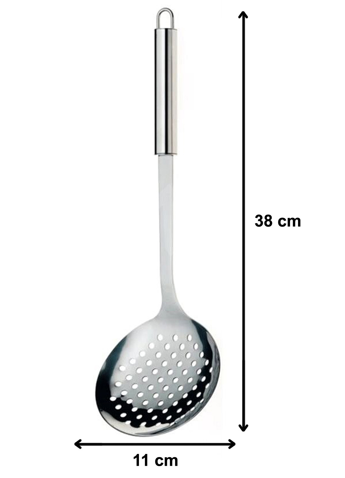 Kuber Industries Stainless Steel Kitchen Utensil Set of 2 (Skimmer & Solid Turner) Cooking Utensils - Nonstick Kitchen Utensils Cookware Set Best Kitchen Gadgets Kitchen Tool Set Gift (Silver)