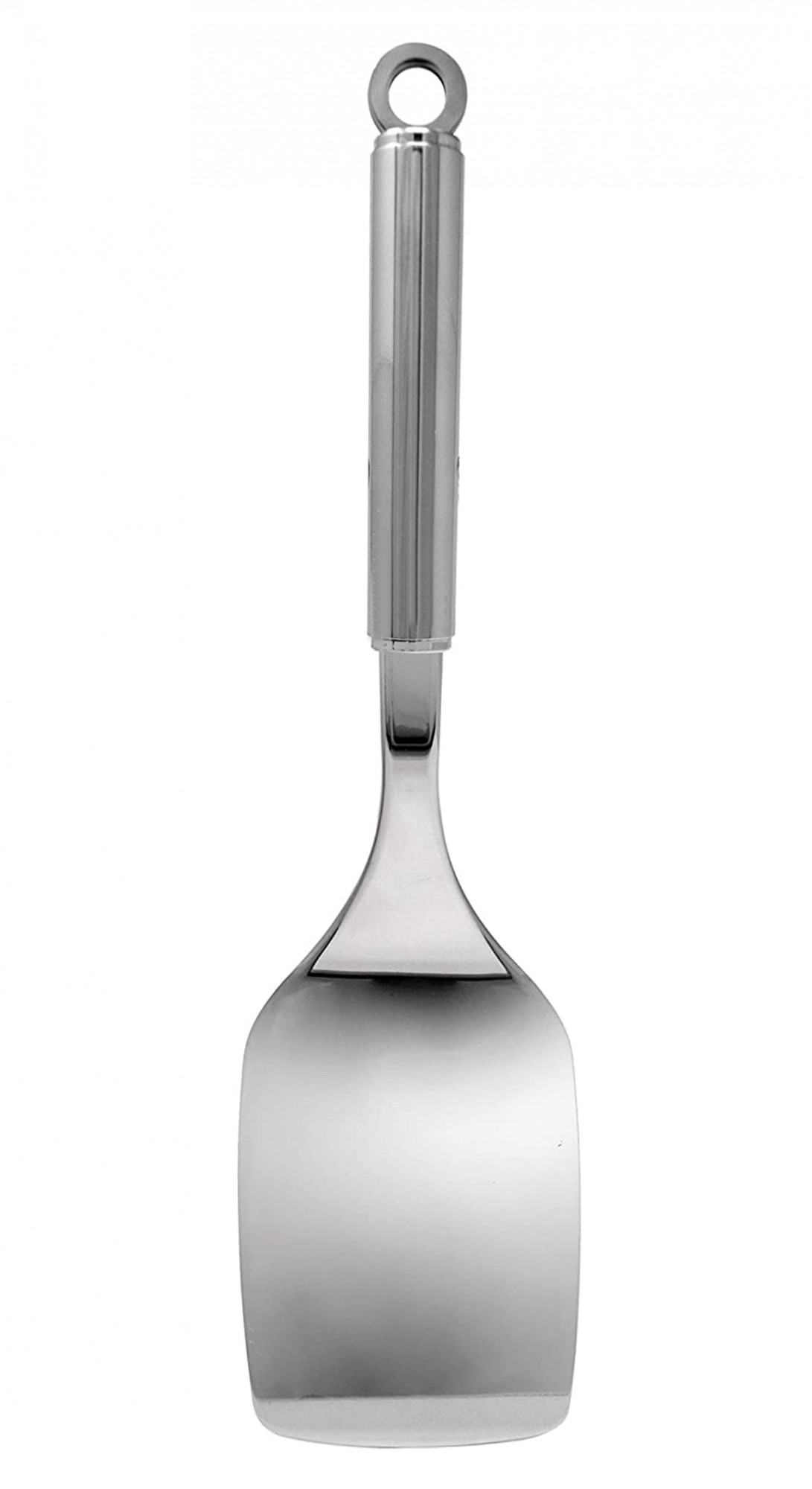 Kuber Industries Stainless Steel Kitchen Utensil Set of 2 (Spatula & Ladle) Cooking Utensils - Nonstick Kitchen Utensils Cookware Set Best Kitchen Gadgets Kitchen Tool Set Gift (Silver)