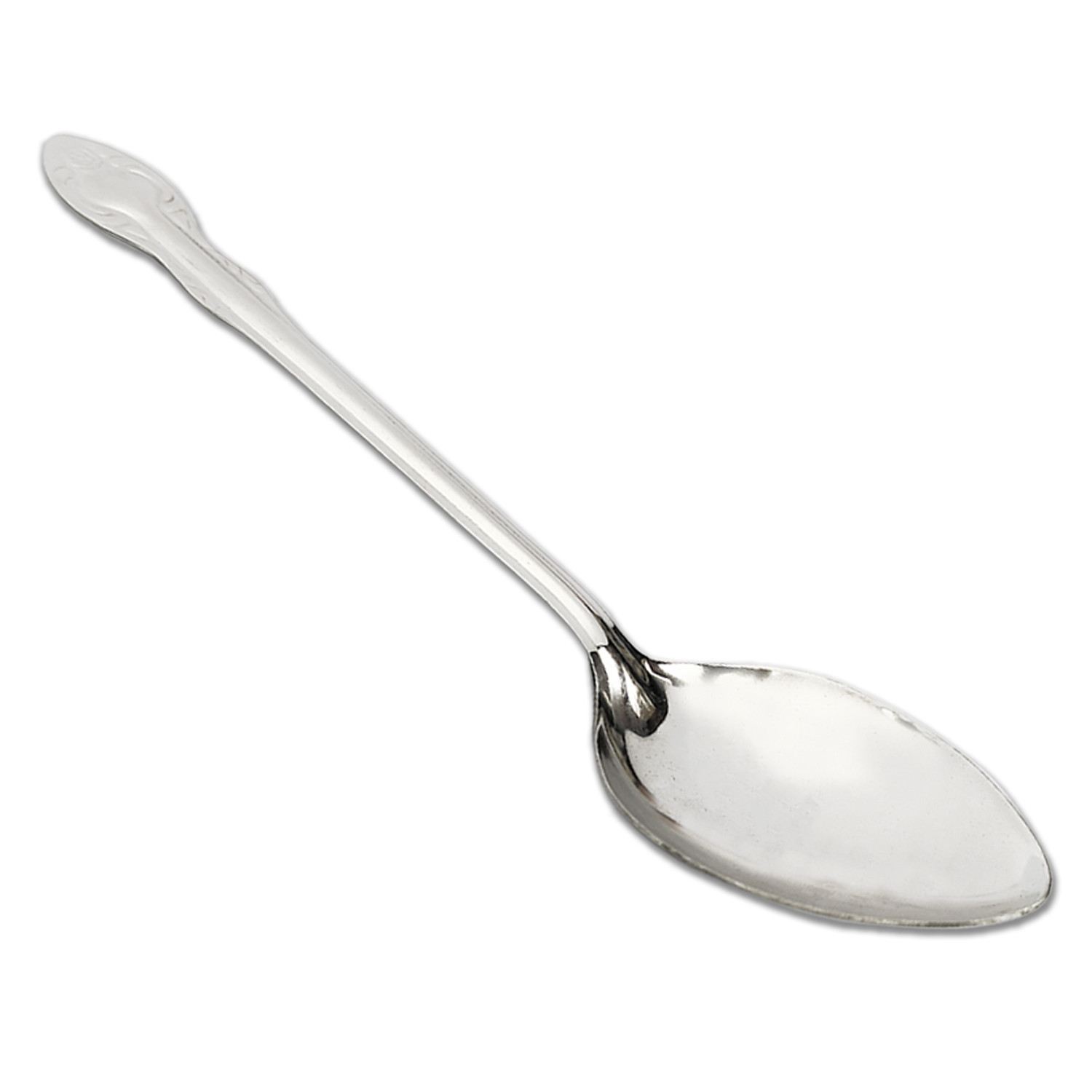 Kuber Industries Stainless Steel Ladle|Karchhi For Cooking, Stirring, Food Serving (Silver)