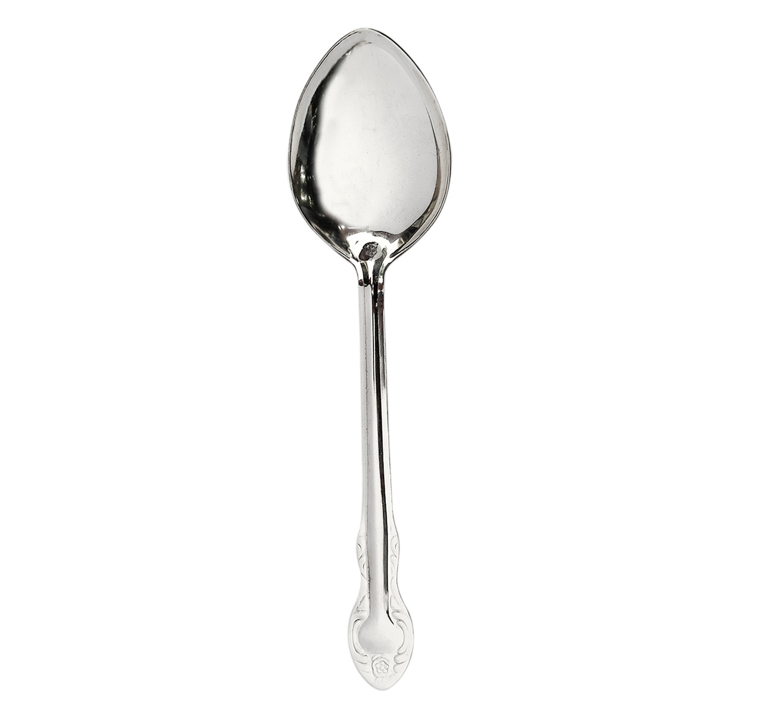 Kuber Industries Stainless Steel Ladle|Karchhi For Cooking, Stirring, Food Serving (Silver)