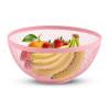 Stainless Steel Mesh Fruit Basket For Dining Table | Multipurpose &amp; Easy-to-Clean Veg Basket For Kitchen - Perfect For Office, Home &amp; Restaurant | HW-14-PNK | Pink