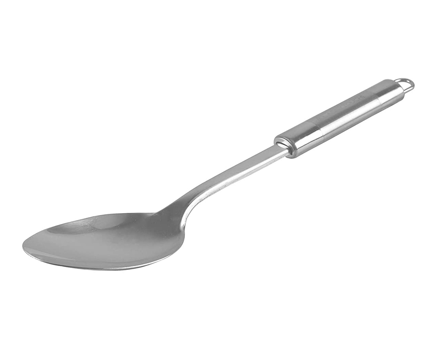Kuber Industries Stainless Steel Solid Cooking Spoon, Serving Spoon, Kitchen Spoons, Basting Spoon for Kitchen (Silver)