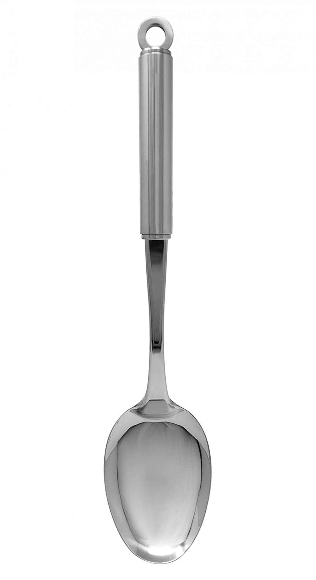 Kuber Industries Stainless Steel Solid Cooking Spoon, Serving Spoon, Kitchen Spoons, Basting Spoon for Kitchen (Silver)
