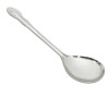 Kuber Industries Stainless Steel Solid Spoon|Chamcha For Cooking &amp; Food Serving (Silver)