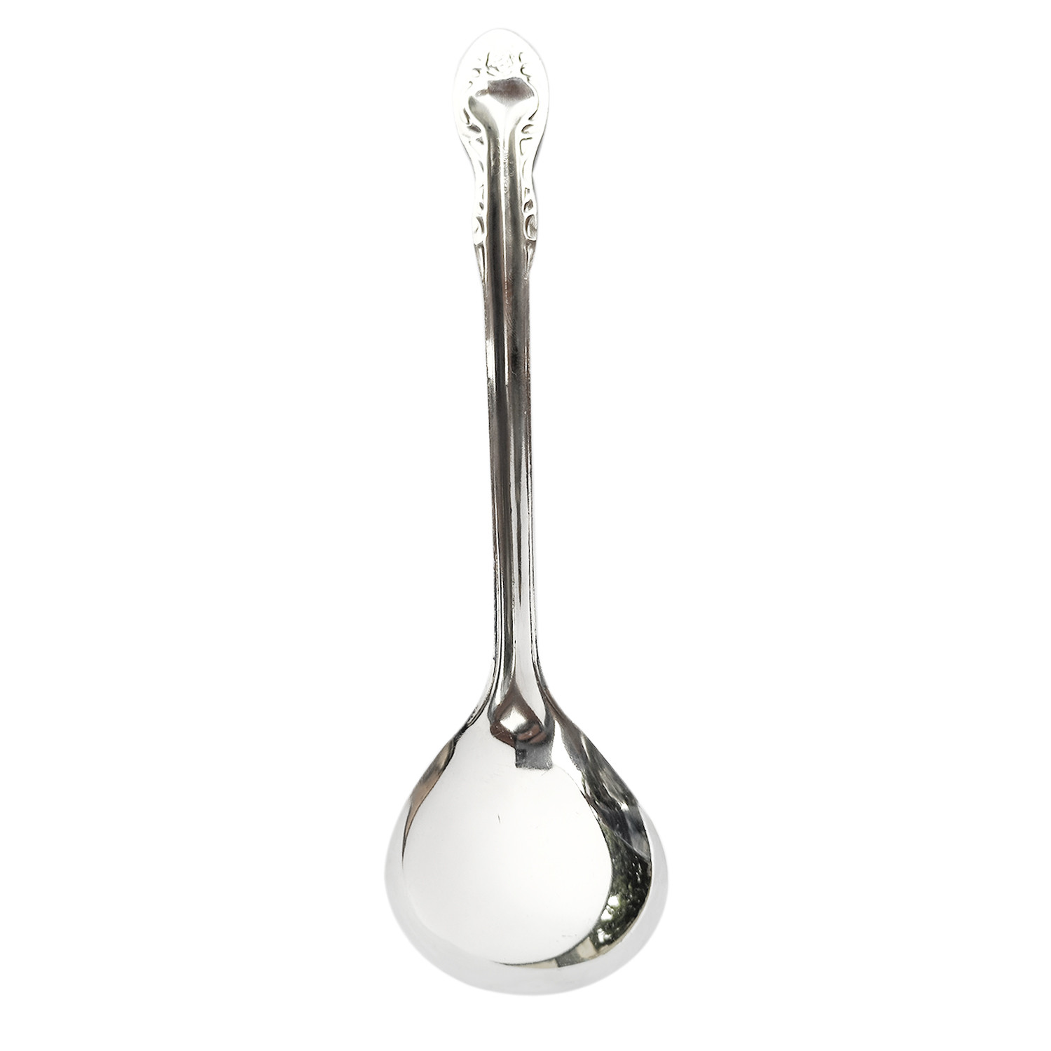Kuber Industries Stainless Steel Solid Spoon|Chamcha For Cooking & Food Serving (Silver)
