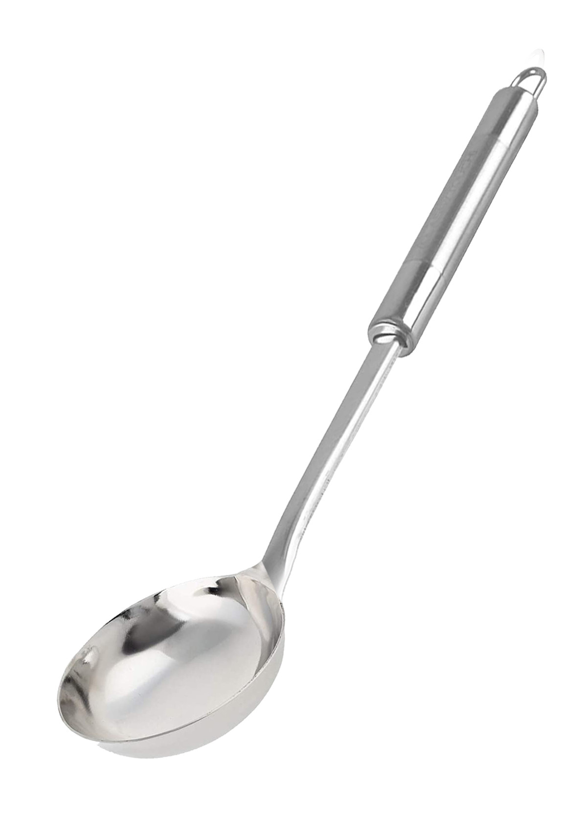 Kuber Industries Stainless Steel Soup Ladle with Long Handle And Ample Bowl Capacity Perfect for Stirring, Serving Soups And More (Silver)