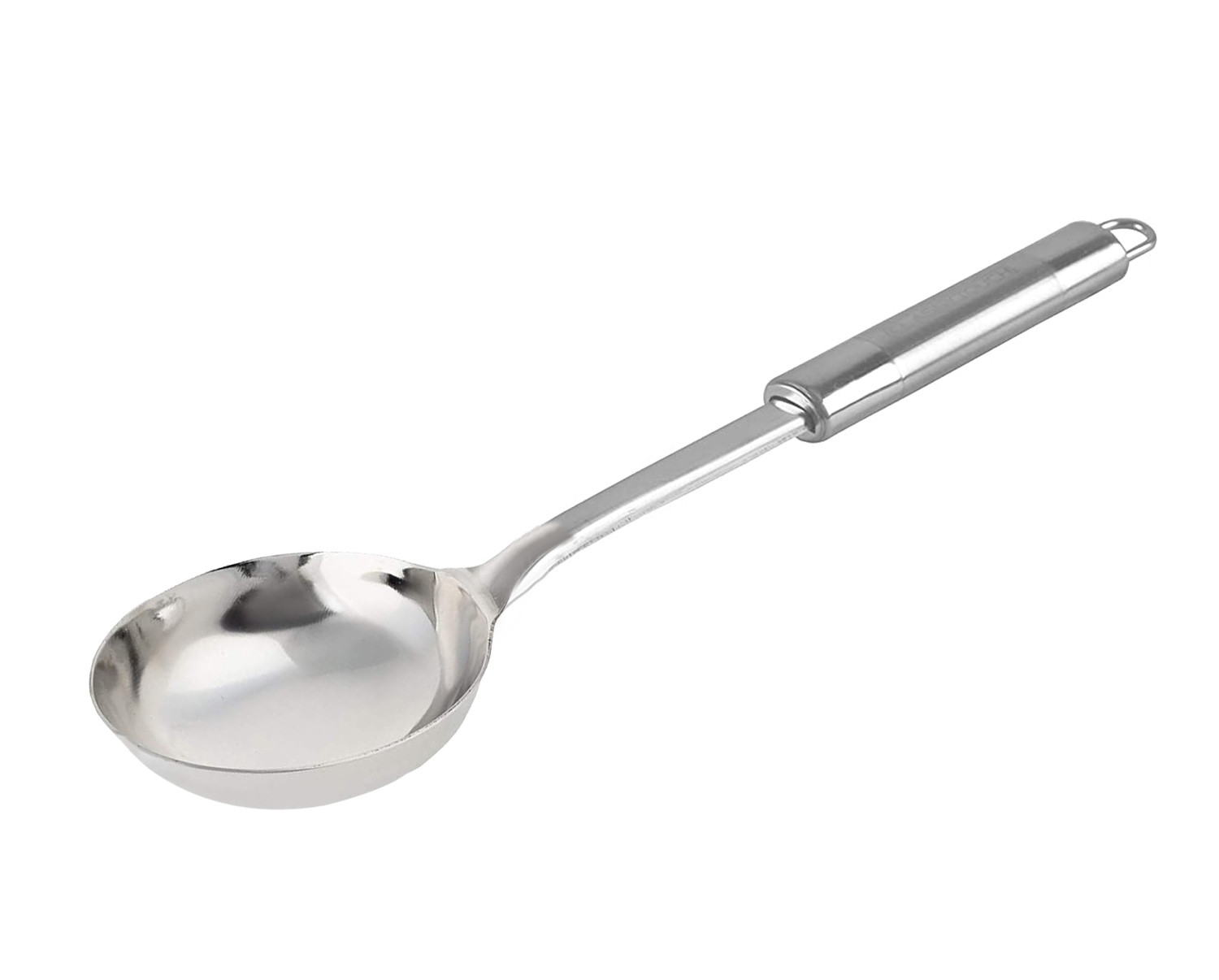 Kuber Industries Stainless Steel Soup Ladle with Long Handle And Ample Bowl Capacity Perfect for Stirring, Serving Soups And More (Silver)
