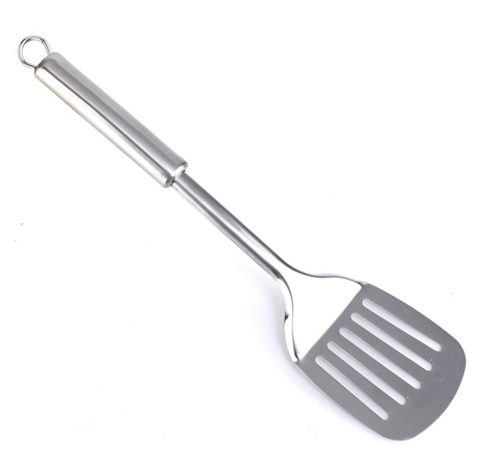 Kuber Industries Stainless Steel Turners/Slotted Turner/Cooking Turner/for Dosa, Roti, Omlette, Parathas, PavBhaji (Silver)