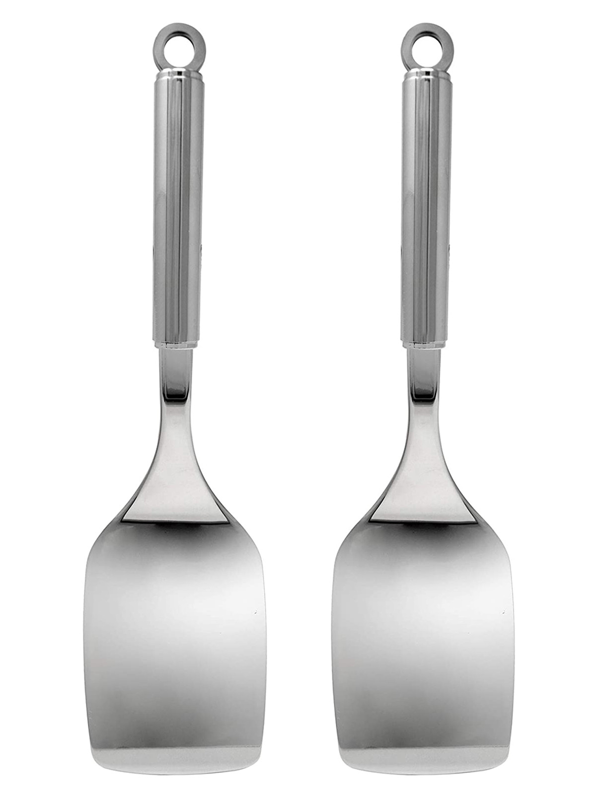 Kuber Industries Stainless Steel Turners/Spatulas/Cooking Turner/for Dosa, Roti, Omlette, Parathas, PavBhaji (Silver)