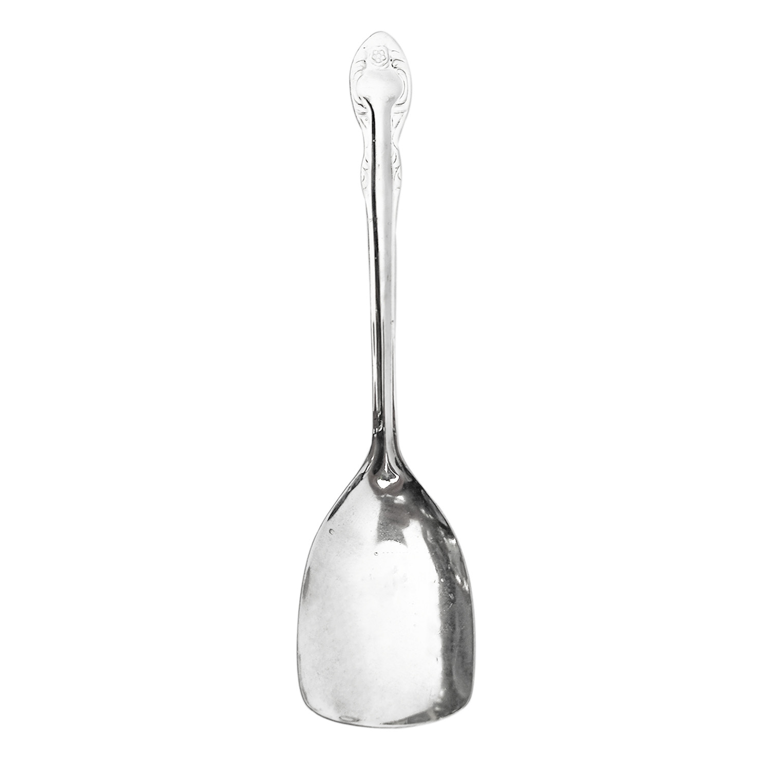 Kuber Industries Stainless Steel Wok Spatula|Slotted Turner For Cooking & Food Serving (Silver)