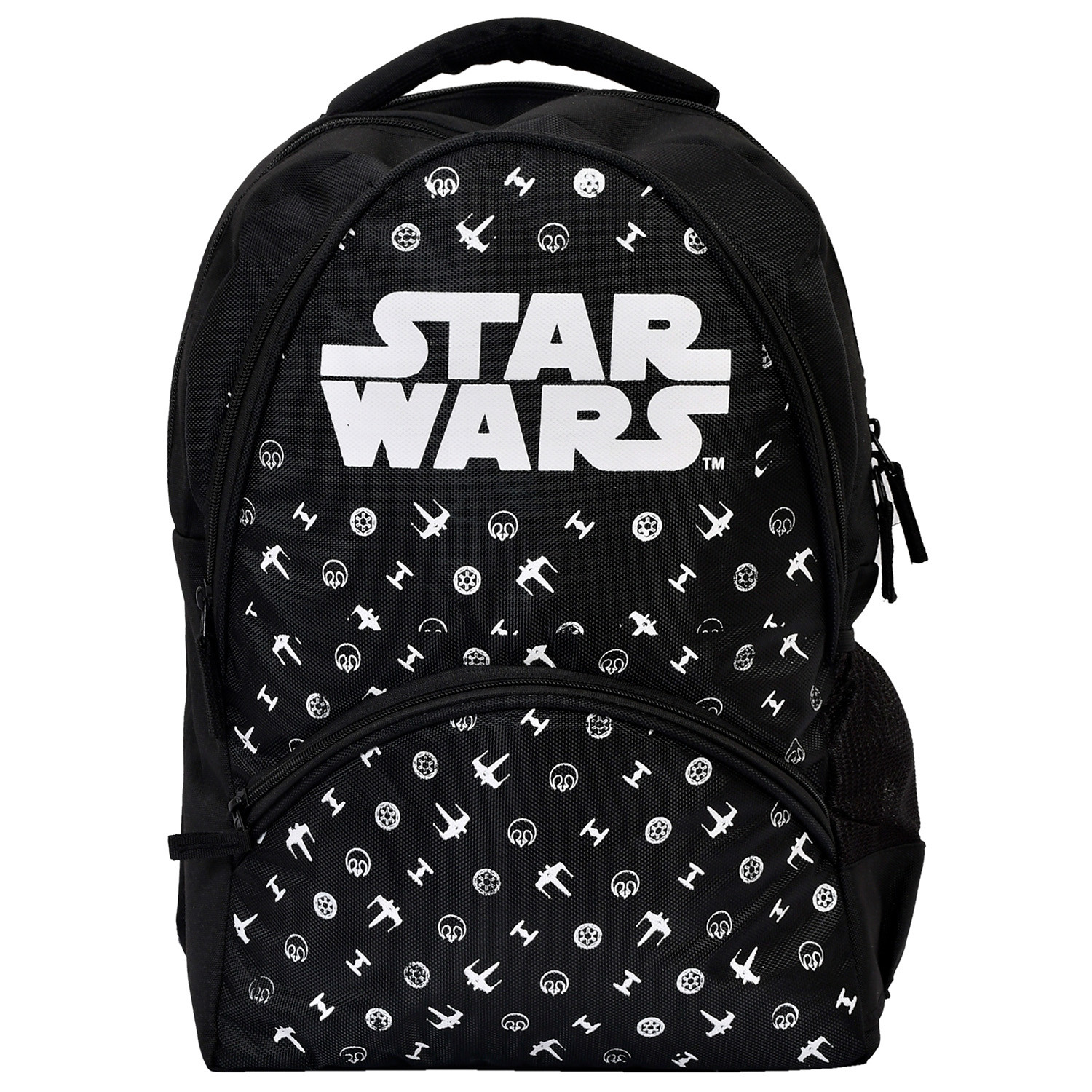 Kuber Industries Star Wars School Bag  Kids School Bags  Student Bookbag  Spacious School Bag  School Bag for Girls  Boys  School Backpack for Kids  4 Compartments School Bag  Black