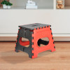Stool | Foldable Stool | Collapsible Camping Chair | Stool for Outdoor-Fishing-Hiking-Gardening-Travel | Portable Stool | Multipurpose Sitting Stool | Small | Red &amp; Black