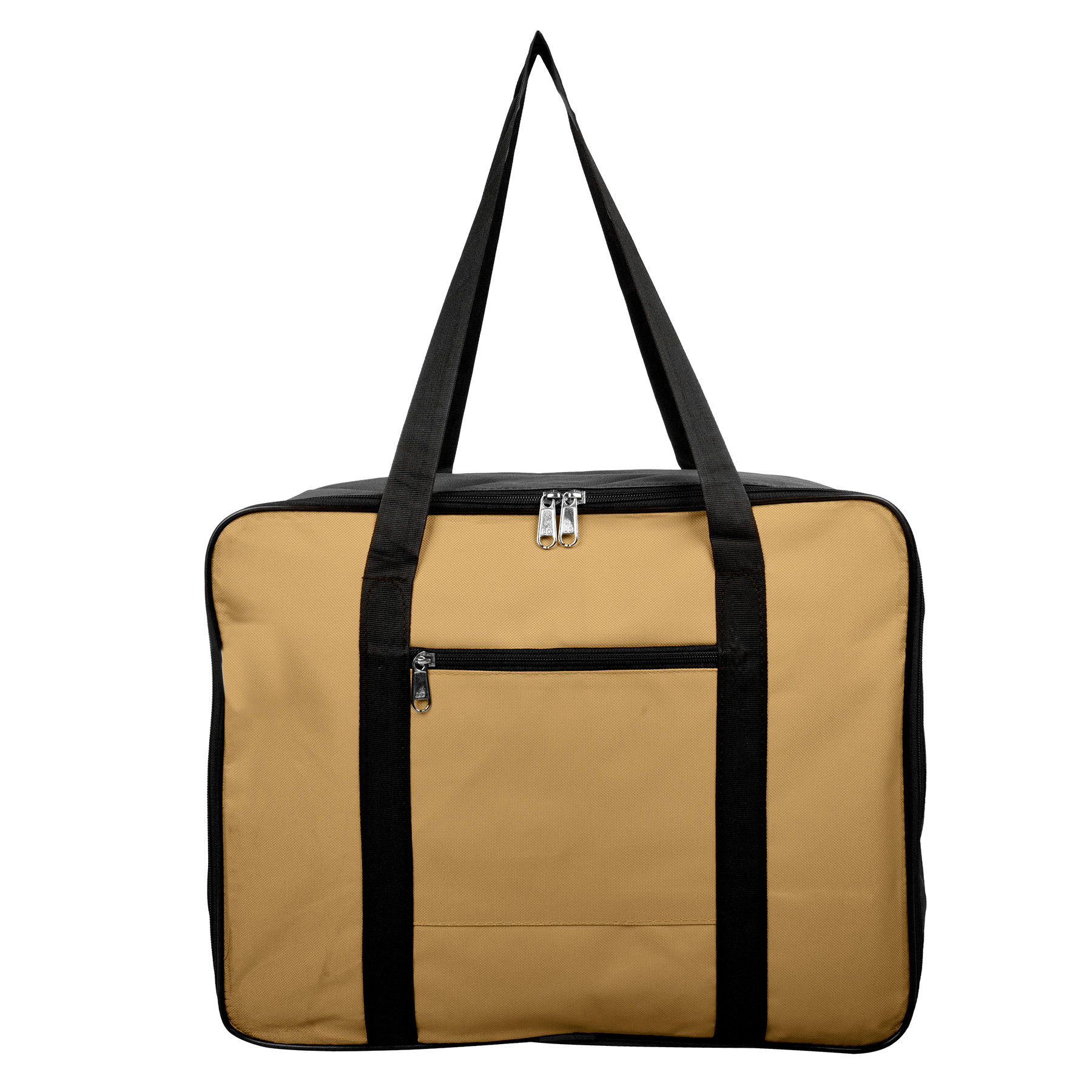 Kuber Industries Storage Bag  Clothes Storage Bag  Underbed Storage Bag  Zip Closure Storage Bag  Wardrobe Organiser with Handle  Net Attachi Bag  Large  Beige