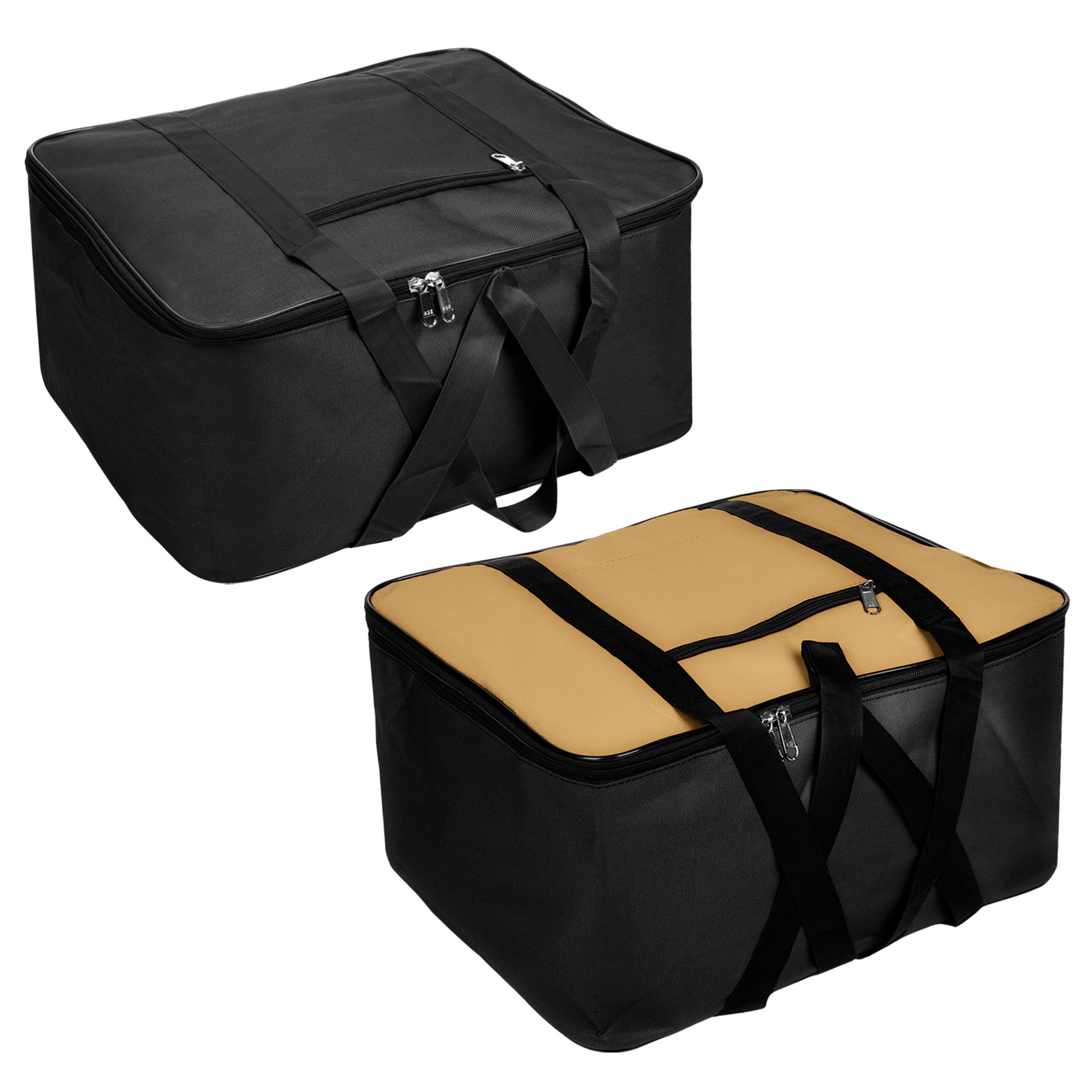 Kuber Industries Storage Bag | Clothes Storage Bag | Underbed Storage Bag | Zip Closure Storage Bag | Wardrobe Organiser with Handle | Large | Pack of 2 | Multi