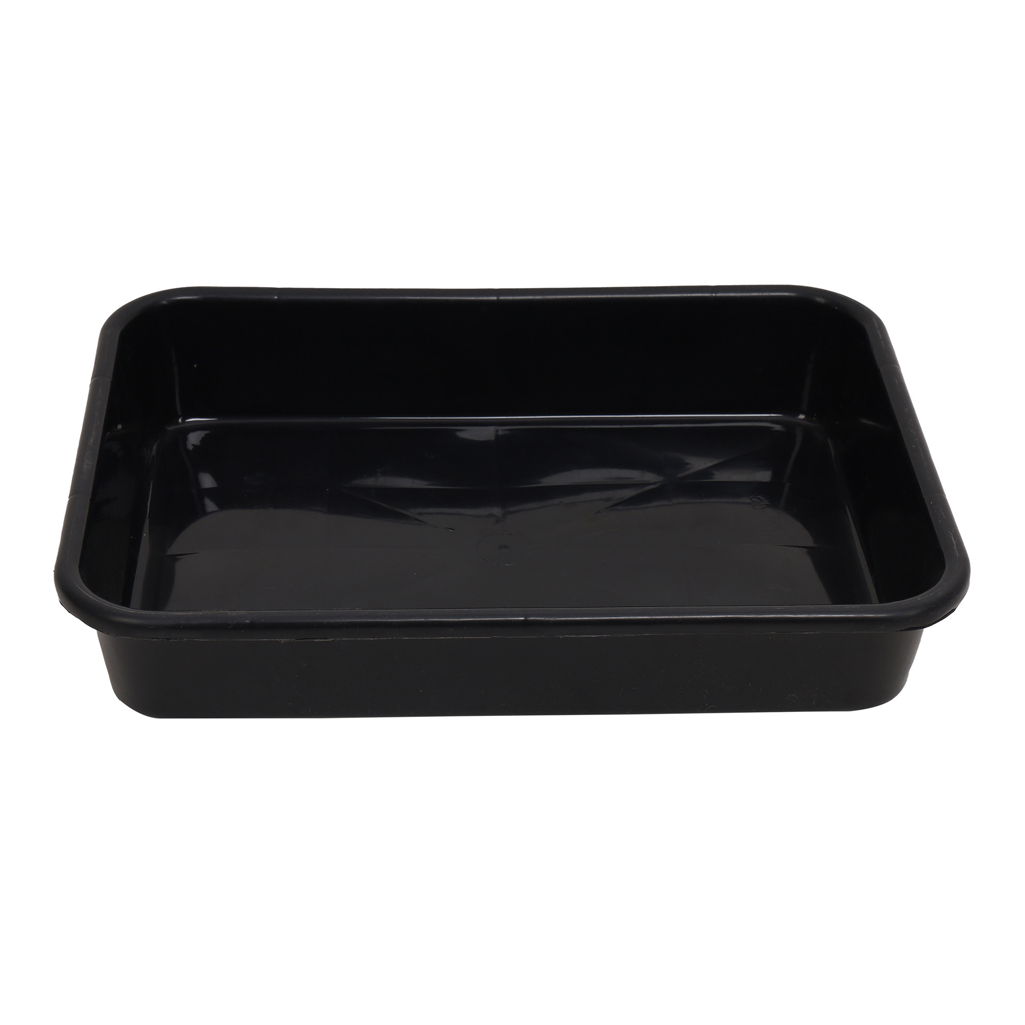 Kuber Industries Storage Tray  Versatile Plastic Stationery Tray for Desk  Tray for Kitchen Counter  File  Document Storage Tray for office Use  Exel Tray Large  Black