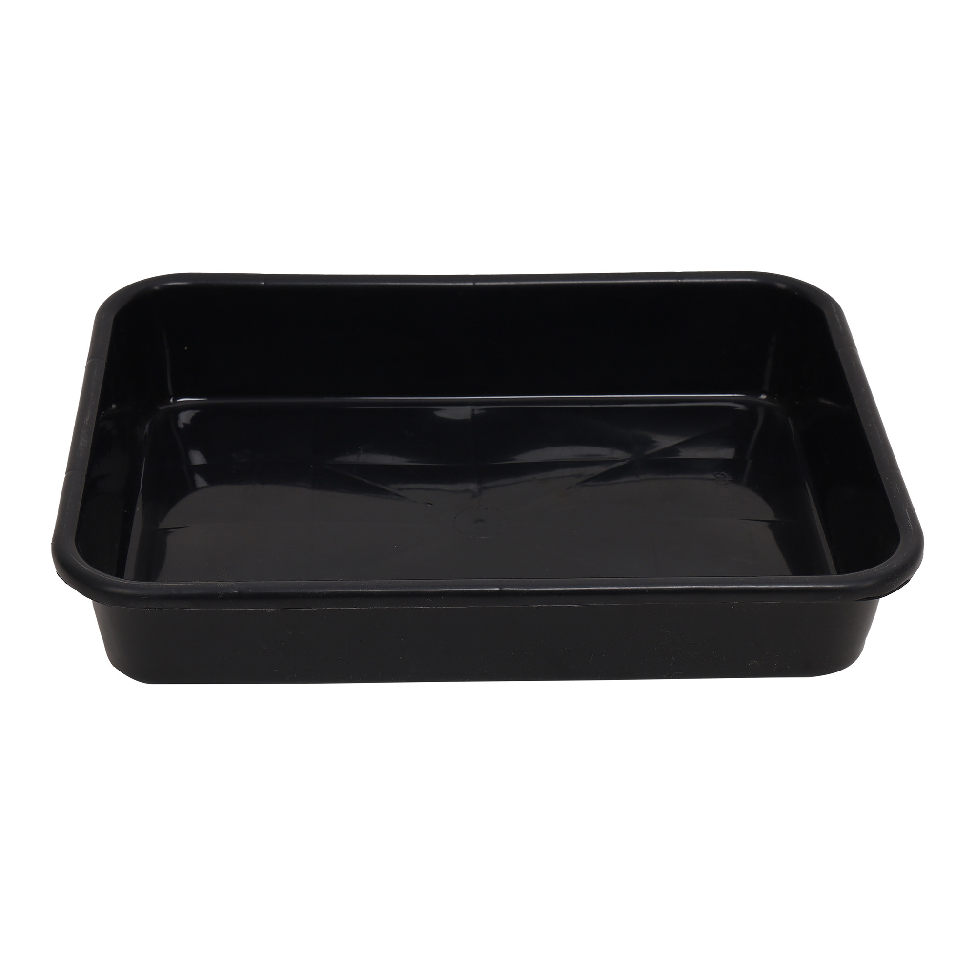 Kuber Industries Storage Tray | Versatile Plastic Stationery Tray for Desk | Tray for Kitchen Counter | File | Document Storage Tray for office Use | Exel Tray Large | Black