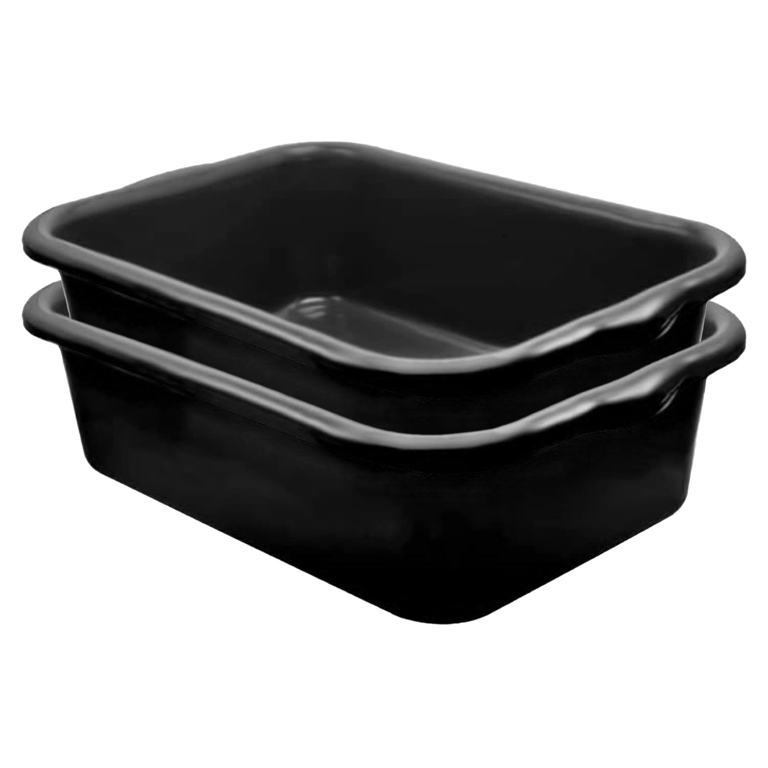 Kuber Industries Storage Tray | Versatile Plastic Storage Organizer | Rectangular Tray for Kitchen Storage | Storage Tray for office | Excel Tray 666 | Black