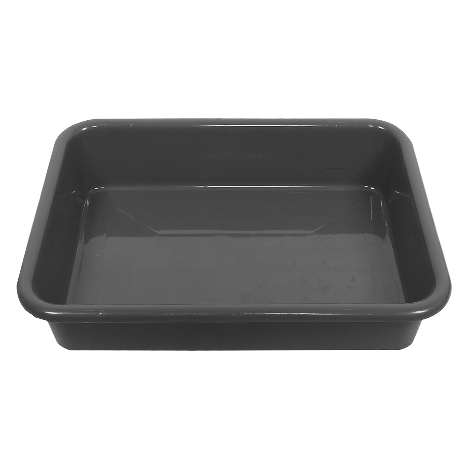 Kuber Industries Storage Tray|Versatile Plastic Storage Organizer|Rectangular Tray for Kitchen Storage|Storage Tray for office|Exel Tray 555 (Gray)
