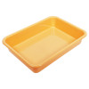 Kuber Industries Storage Tray|Versatile Plastic Storage Organizer|Rectangular Tray for Kitchen Storage|Storage Tray for office|Exel Tray 555 (Yellow)